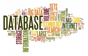 Database concept in word cloud